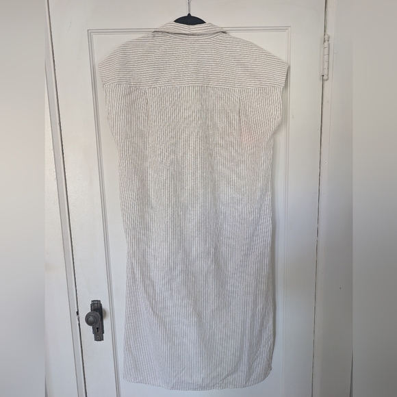 FIG Kelly Shirt Dress Linen Blend Striped Women's Medium NWT - Picture 3 of 9